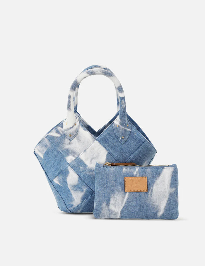 Tramontano Borse - Capri Mini – Available at NEVE Antwerp – removable clutch - Denim