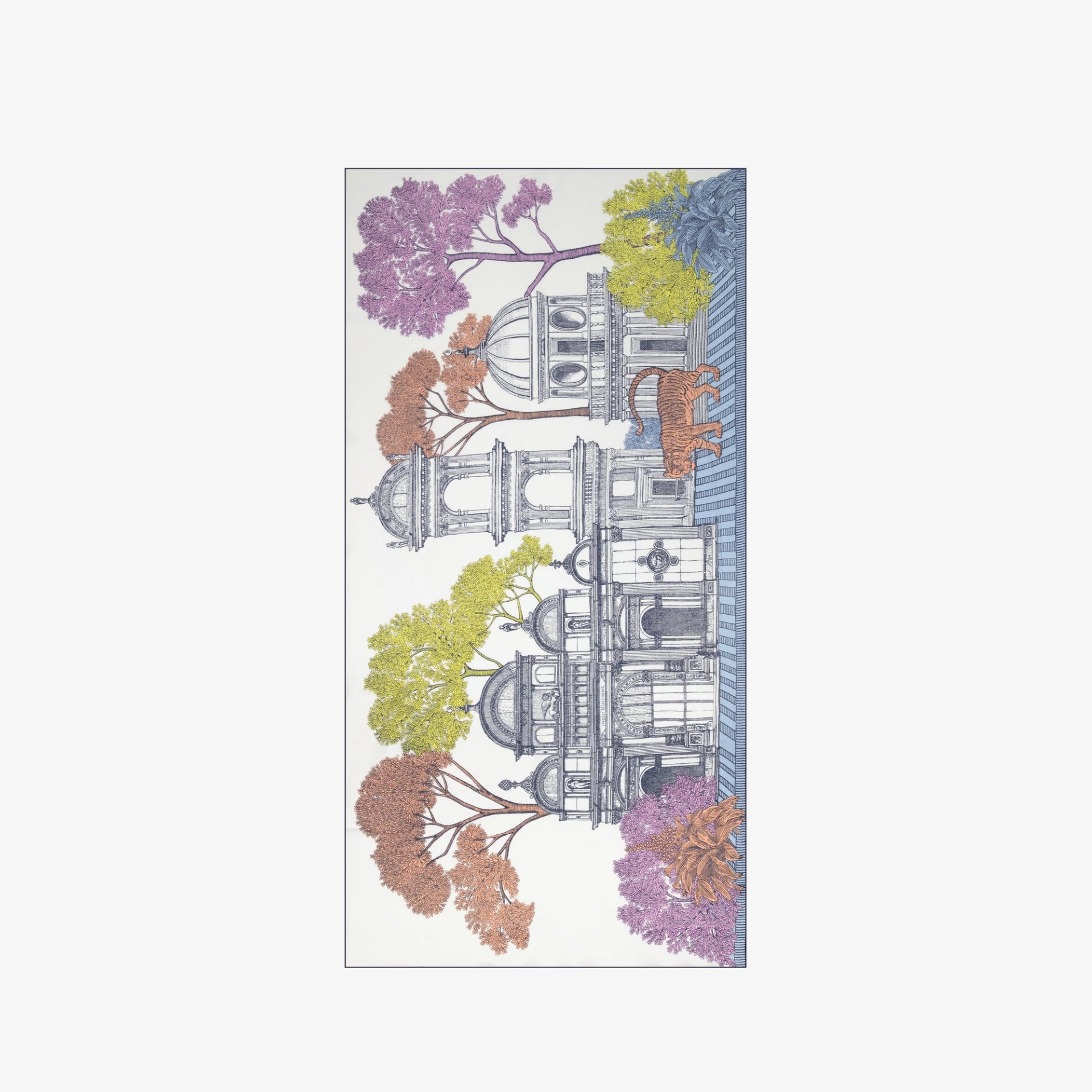 Scarf 80 mirage multicolor wool scarf