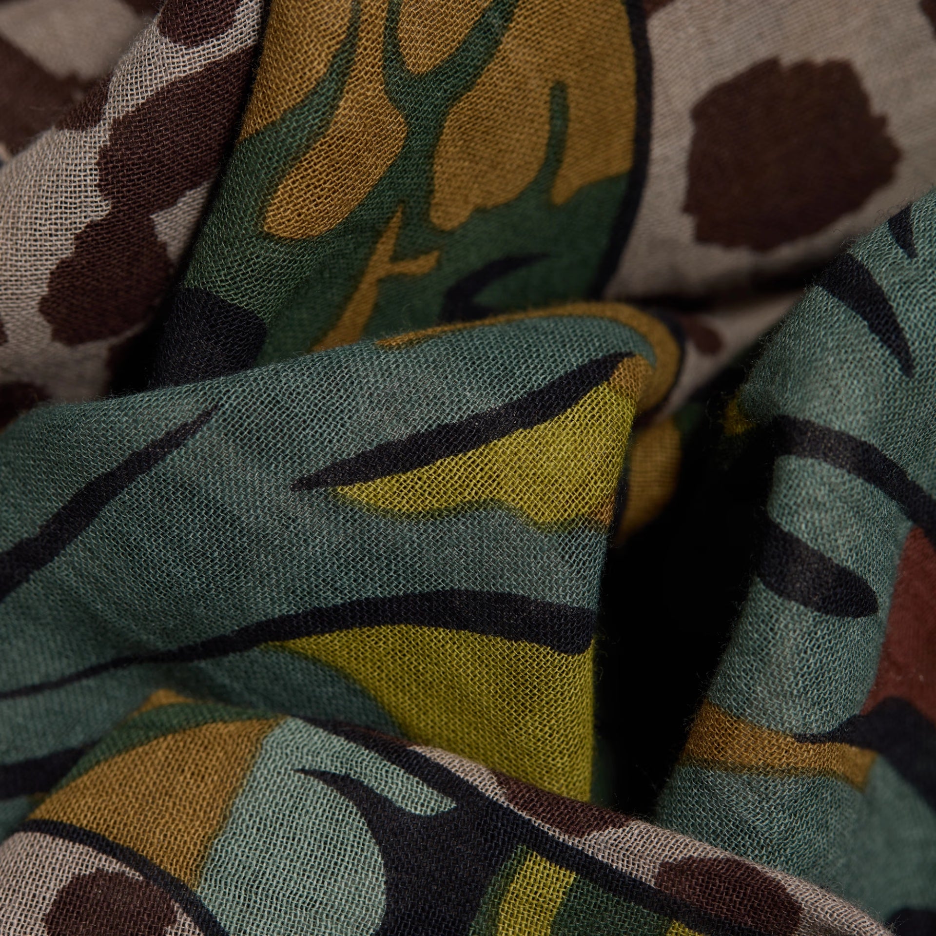 Scarf 70 mike khaki wool scarf