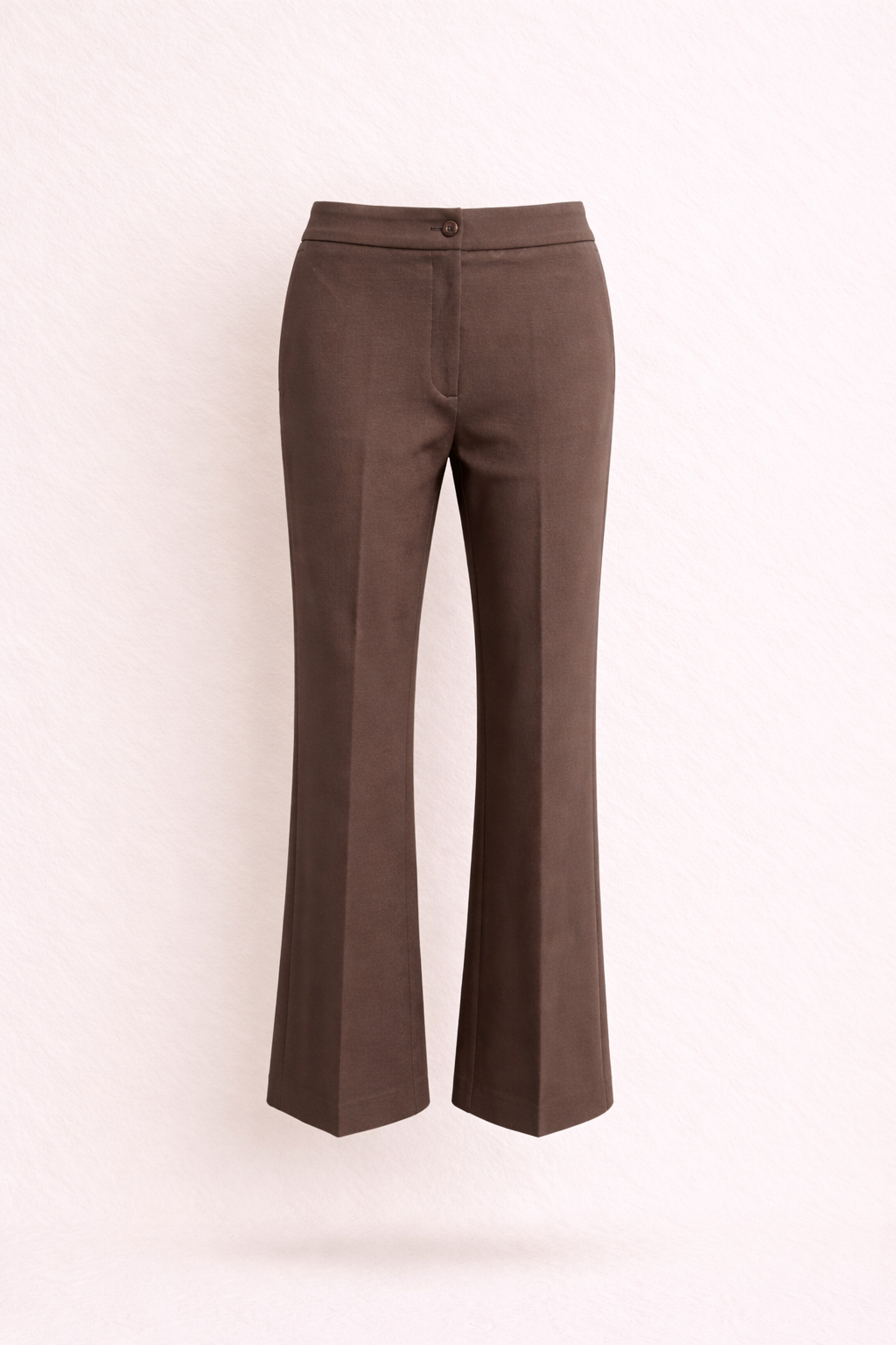 Women's Chocolate Brown Cropped Trousers