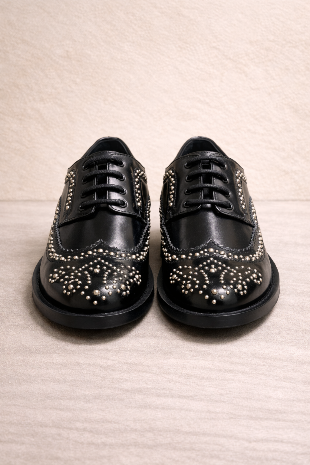 Studded Leather derby shoes