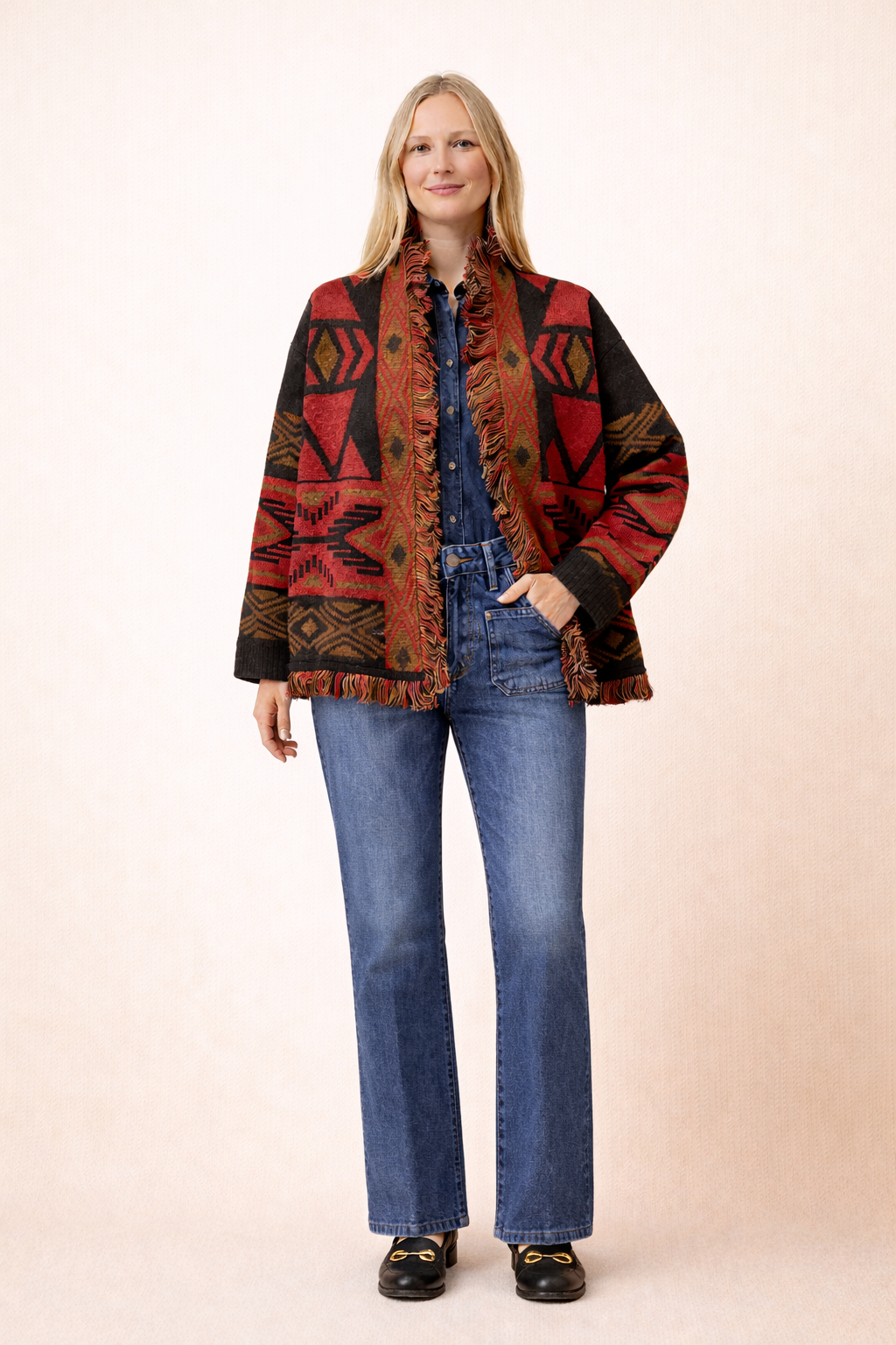 Heritage Tribal Fringe Cardigan