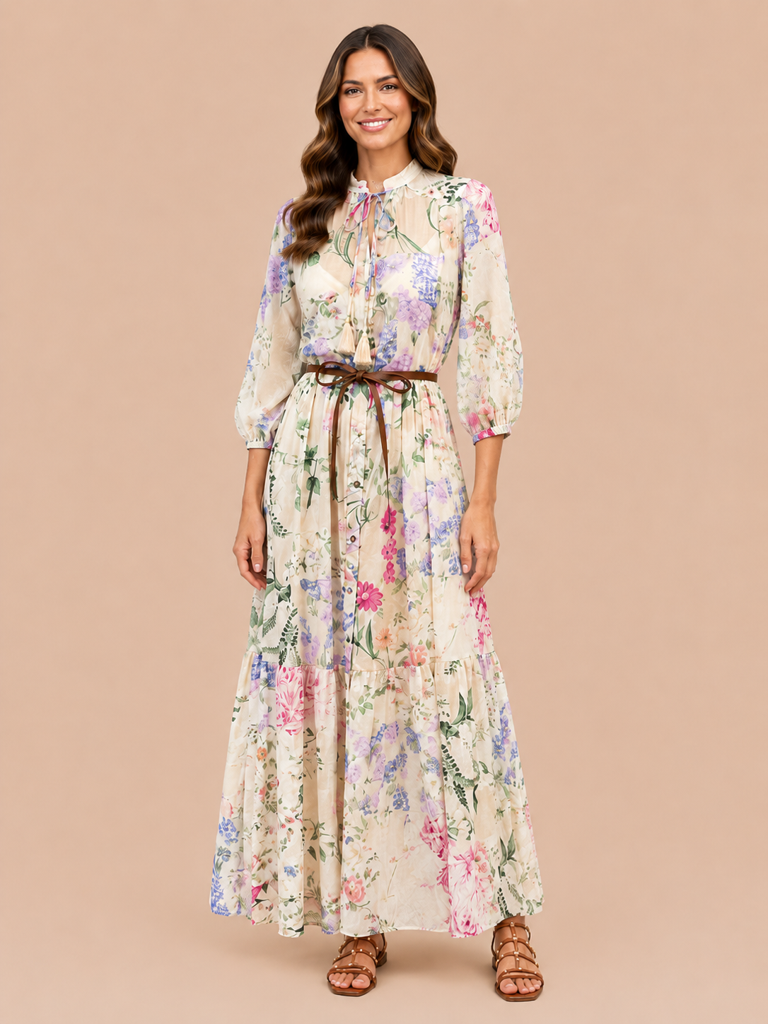 Romantic Floral Maxi Dress