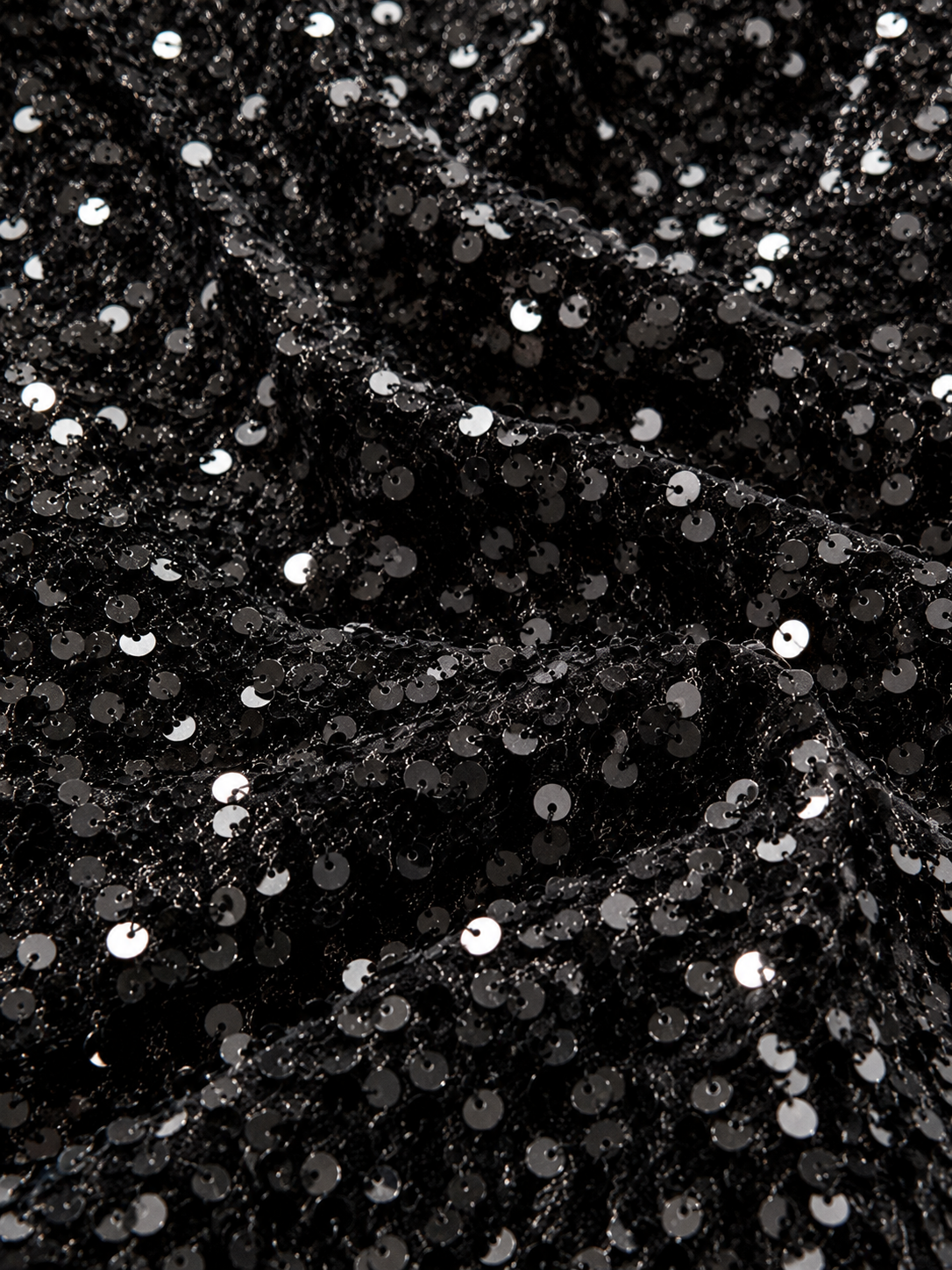 Black Sequin Maxi Evening Dress With Spaghetti Straps - Party Dress