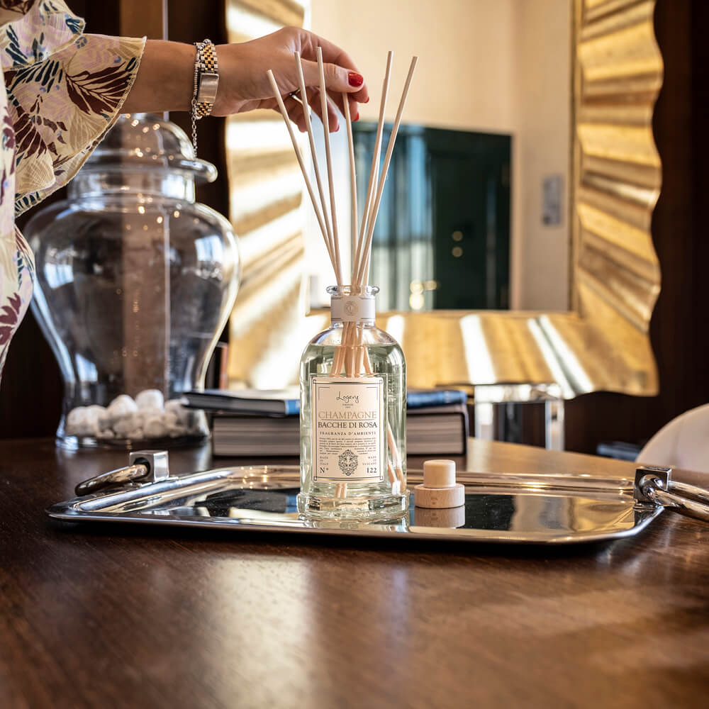 Champagne e bacche di rosa home fragrance