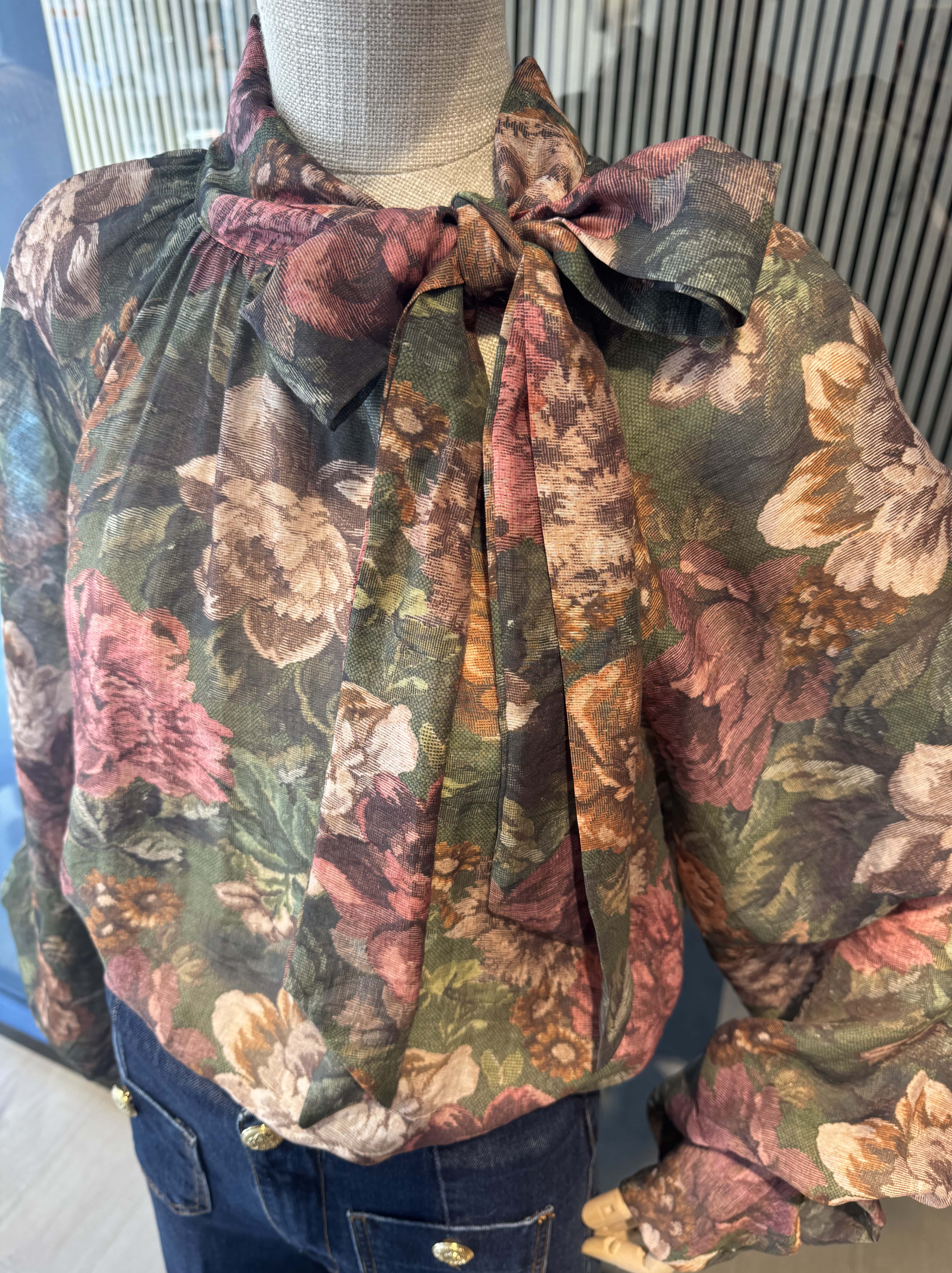 Oversized floral blouse