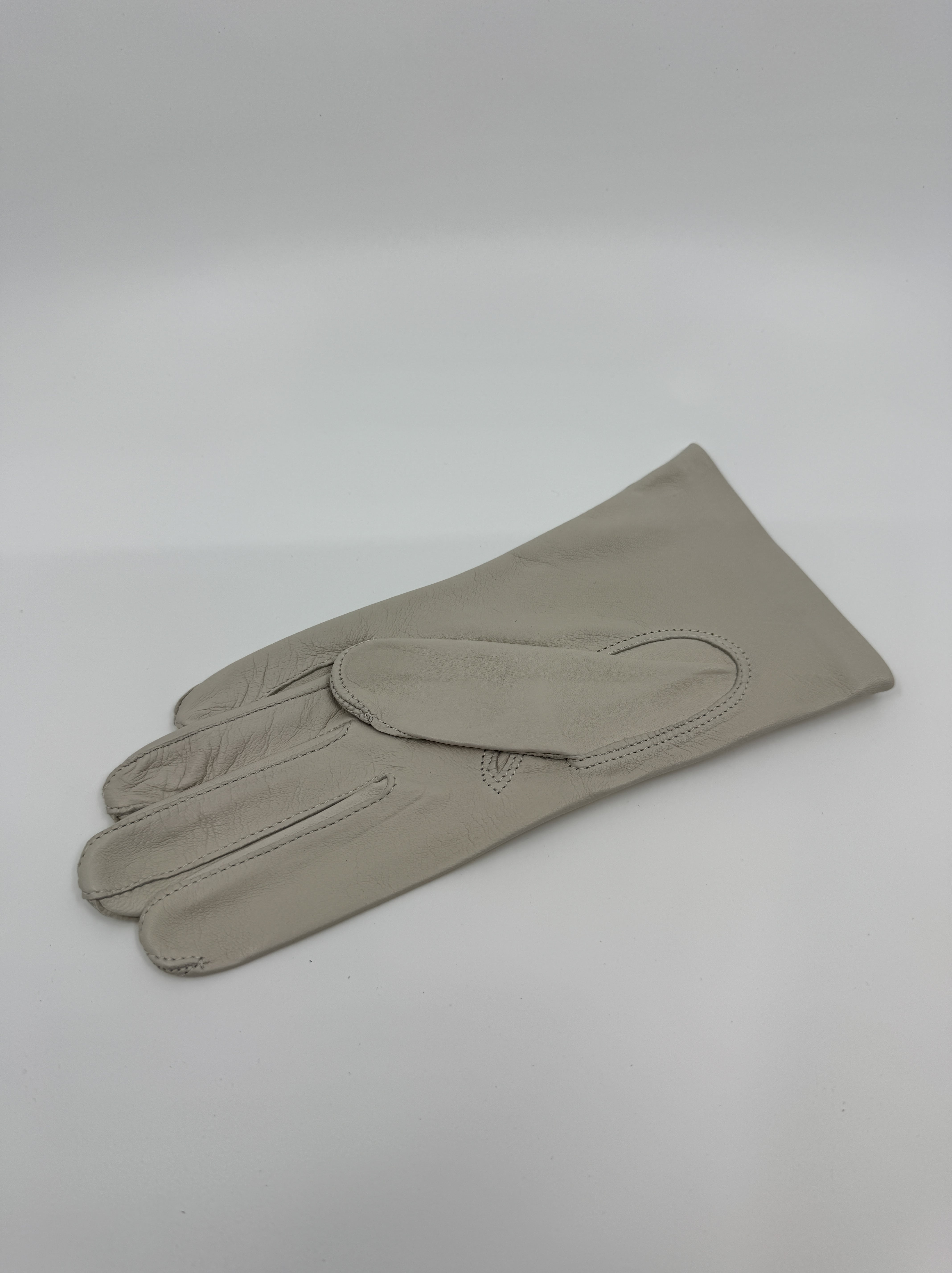 Vernazza women's cream leather gloves