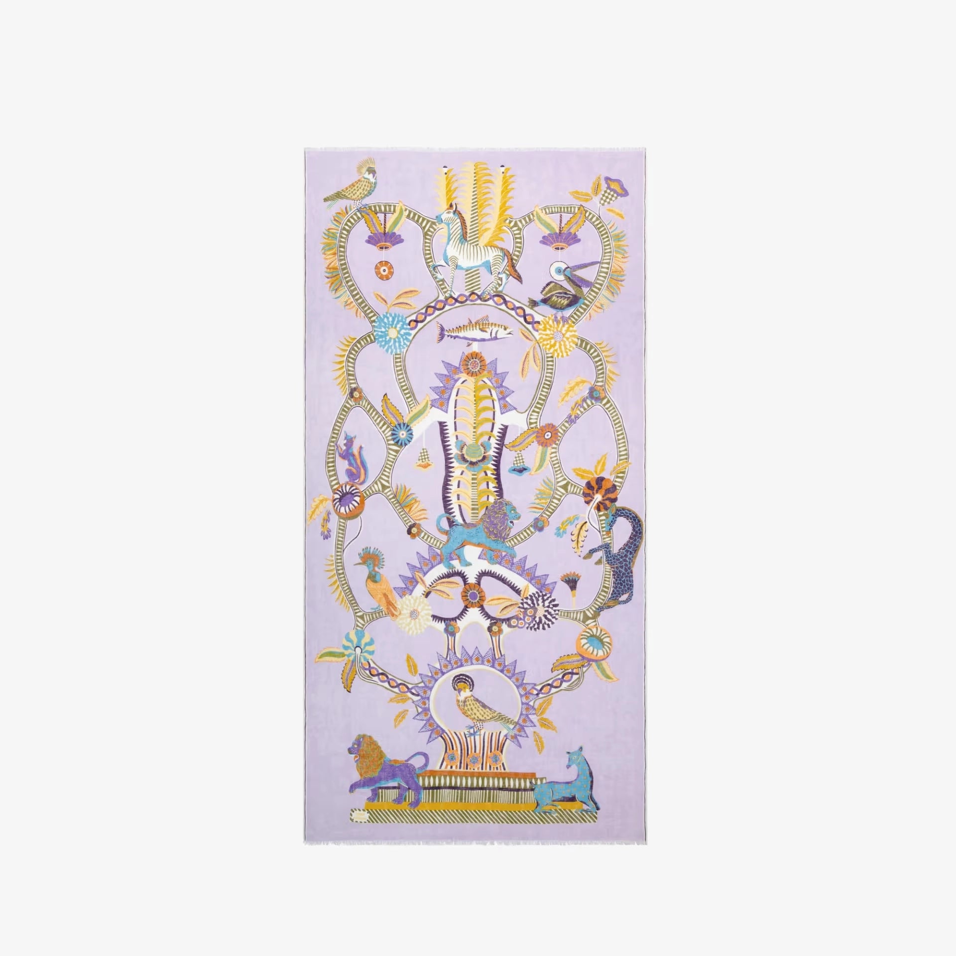 Scarf 100 Diego linen lavender scarf