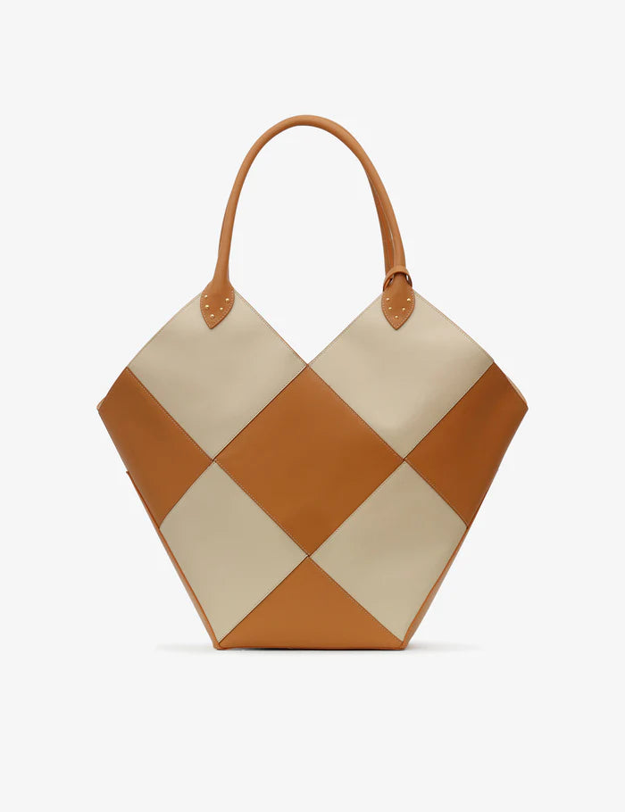 Tramontano Borse - Capri Max – Available at NEVE Antwerp – Front- Cream / Caramel