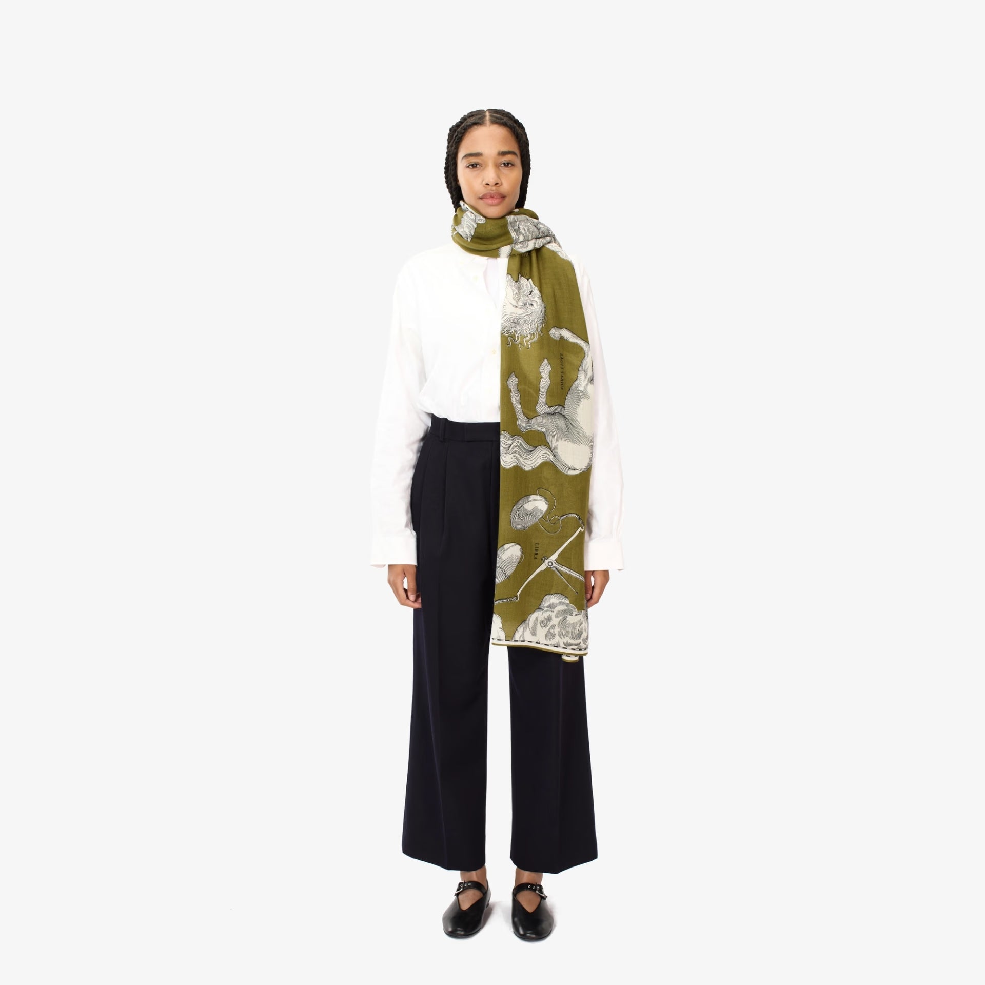Scarf 100 - astrologie khaki