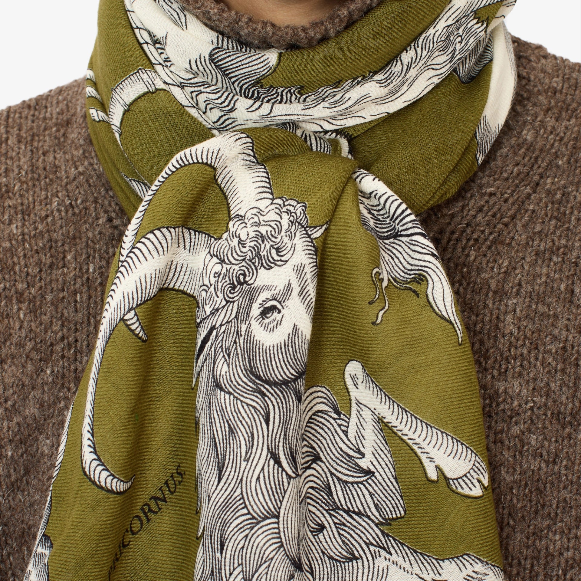 Scarf 100 - astrologie khaki
