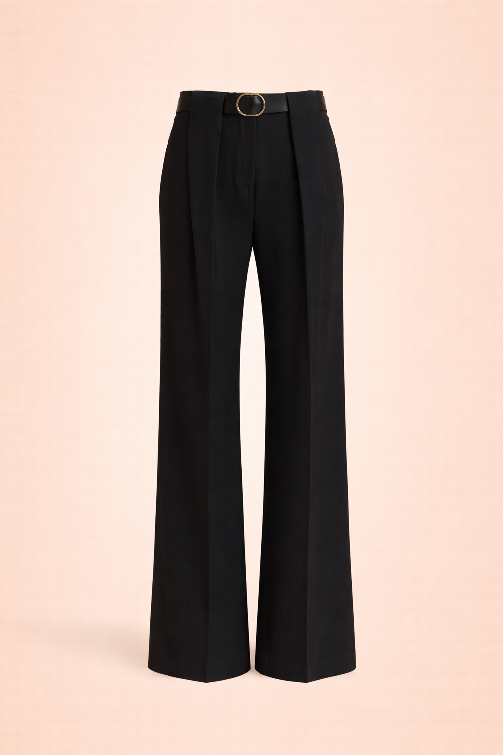 Relaxed fit black trousers
