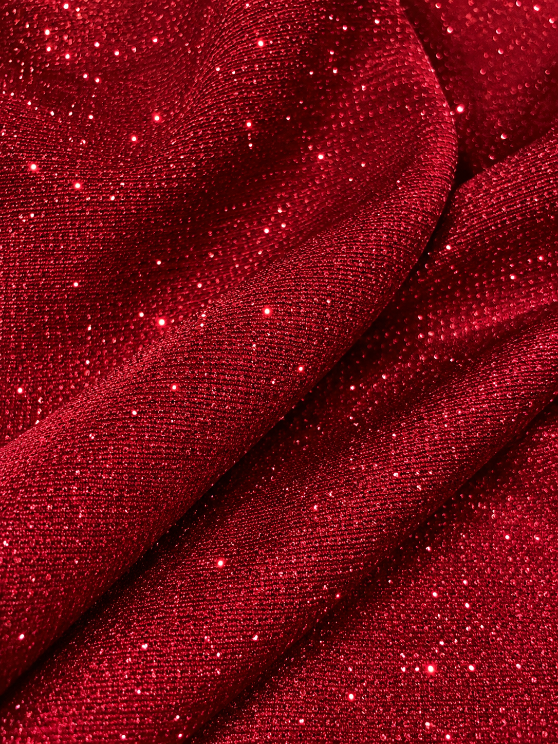 Burgundy Glitter Strapless Wide-Leg Jumpsuit - Party Jumpsuit