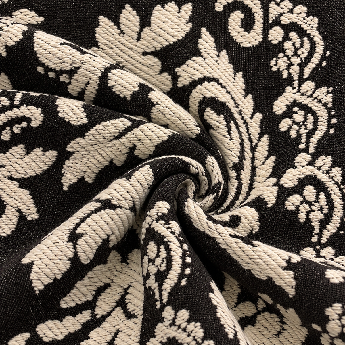 Women's Relaxed Fit Brown & Cream Baroque Jacquard Fringe Jacket