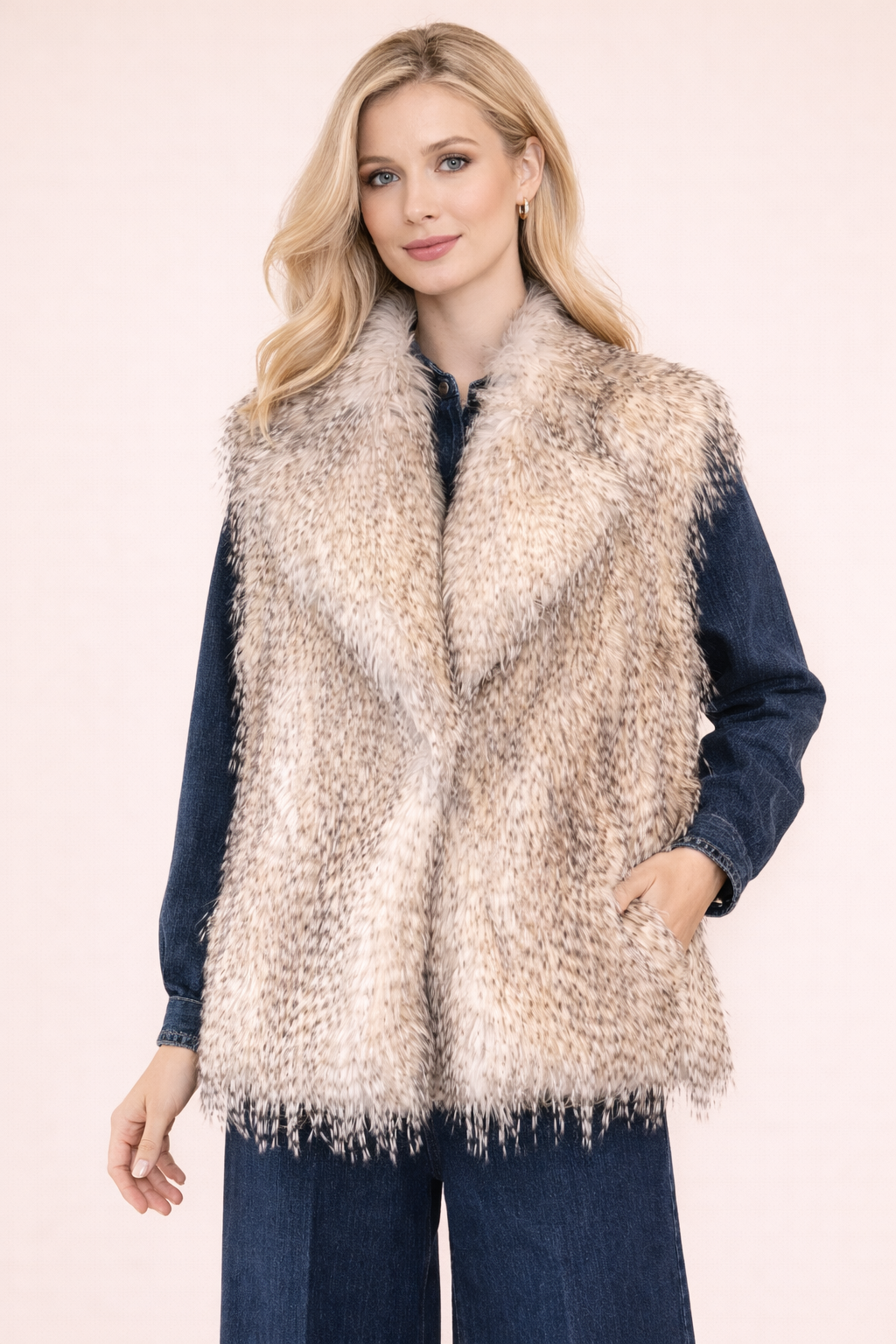 Gilet en fausse fourrure