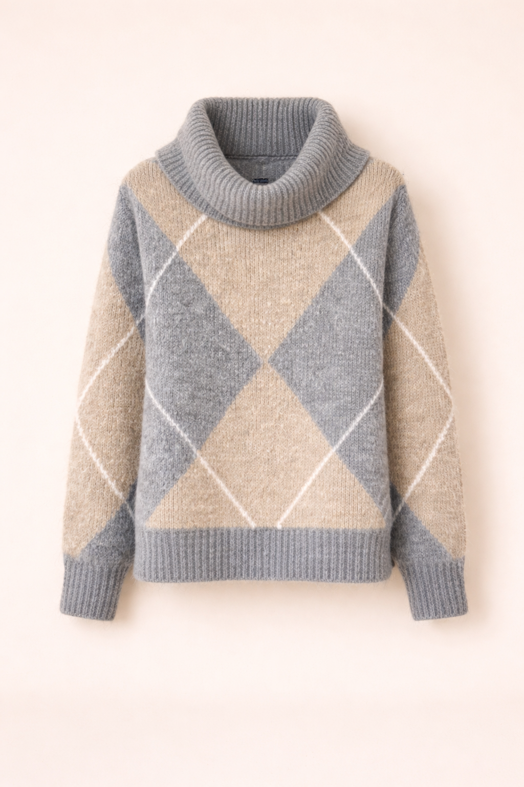 Relaxed fit grey/beige sweater