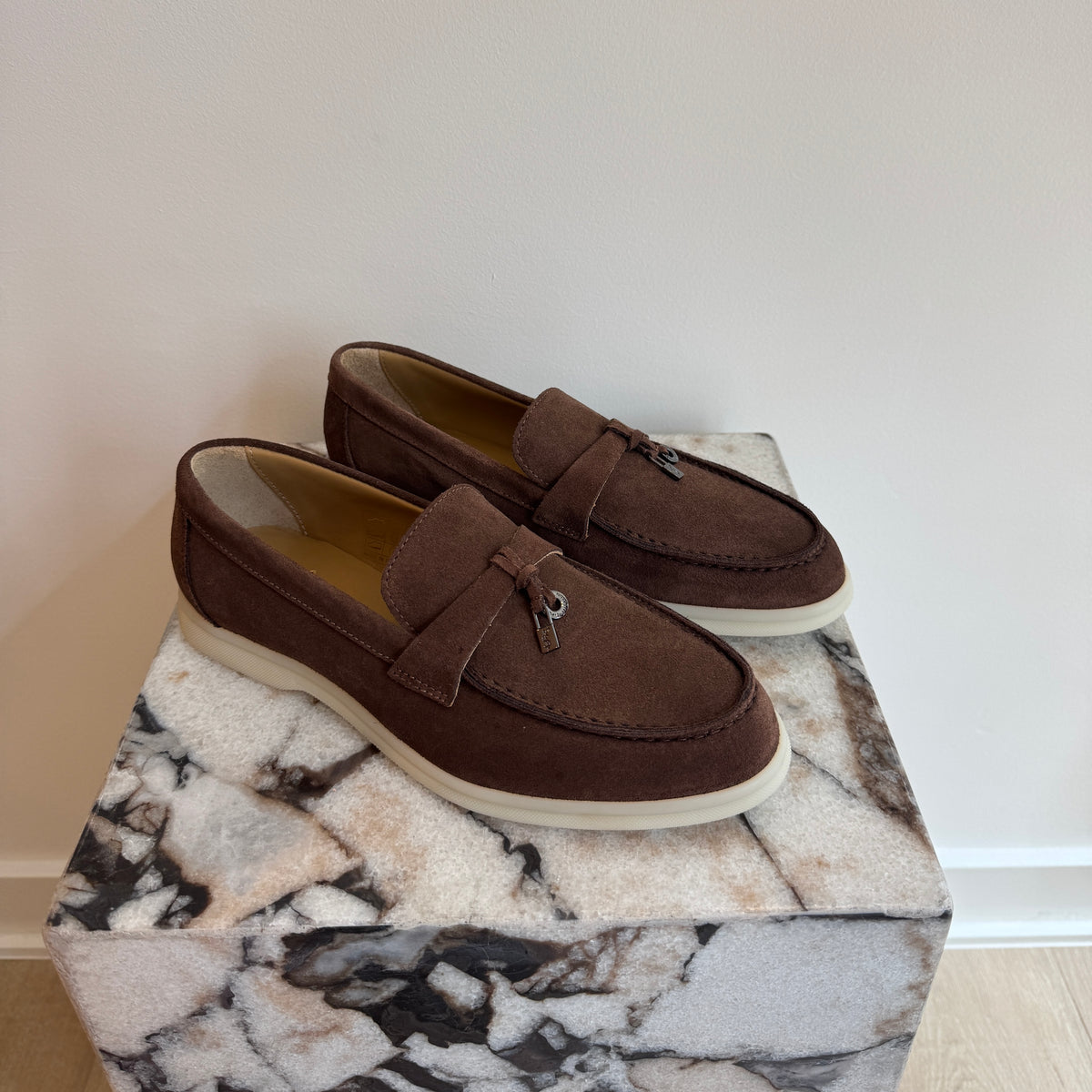 New Gala Italy Dark Brown Suede Loafers 8 ZEGNA Men main image 4
