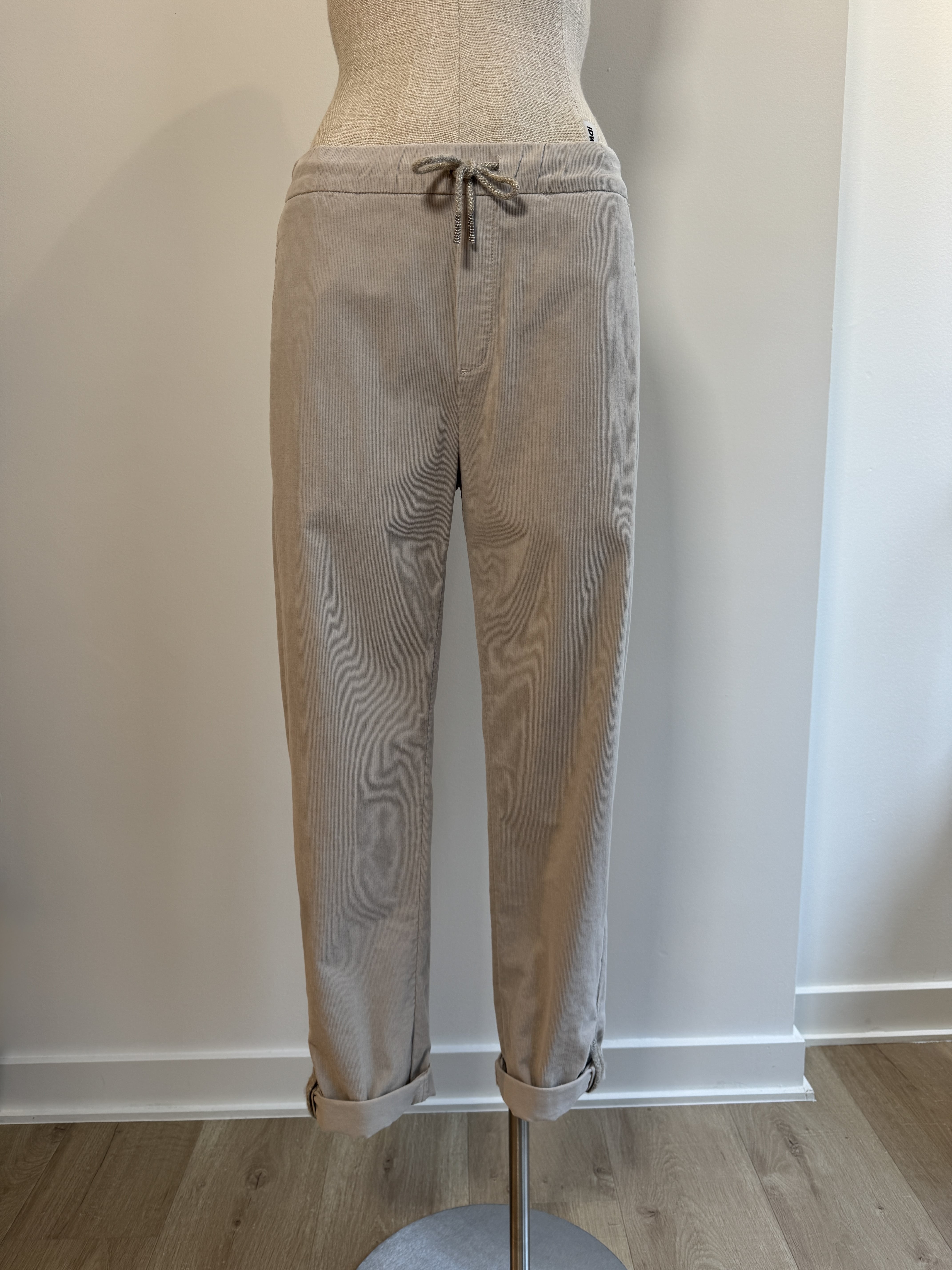 Beige corduroy trousers