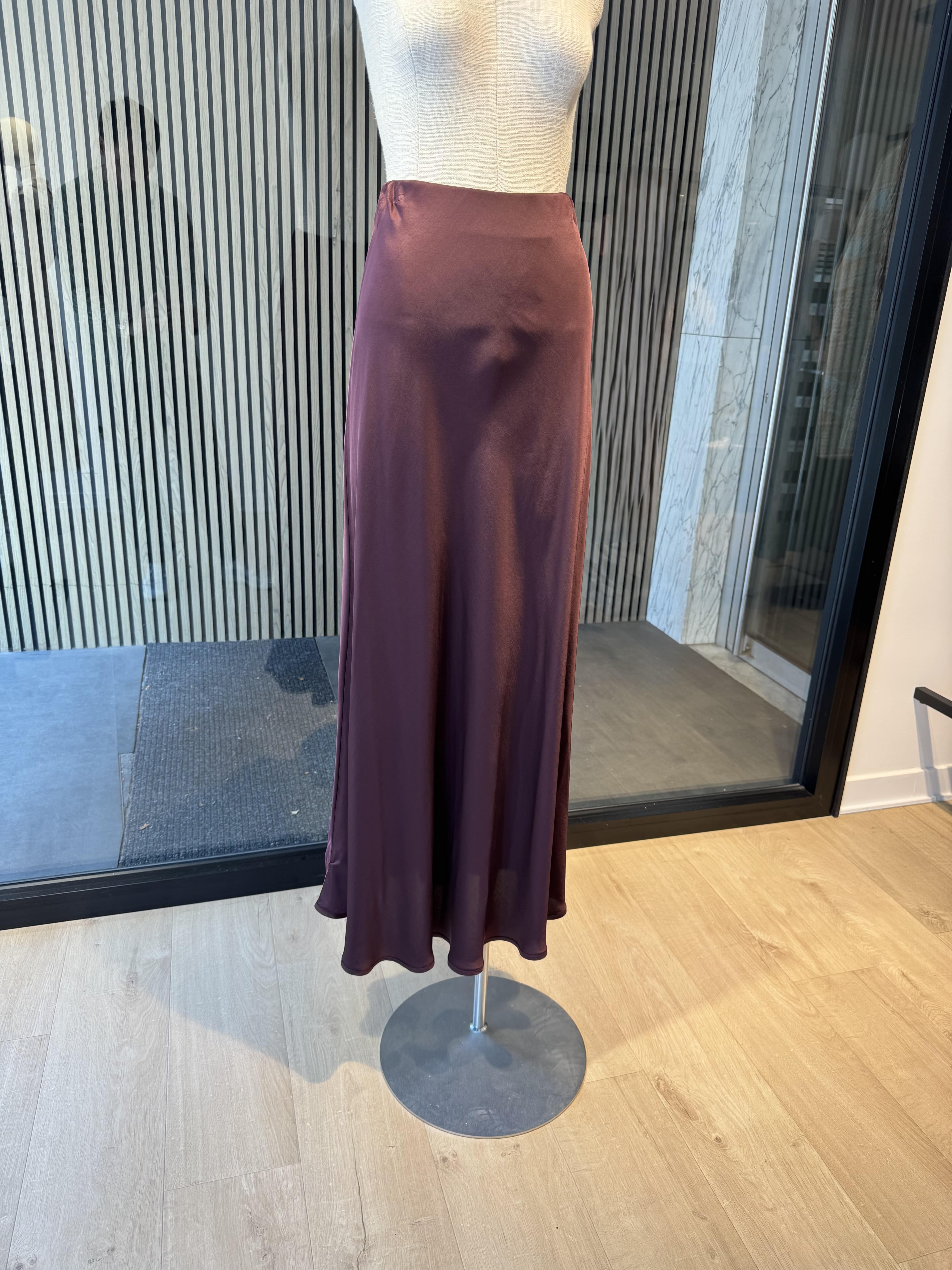 Burgundy skirt