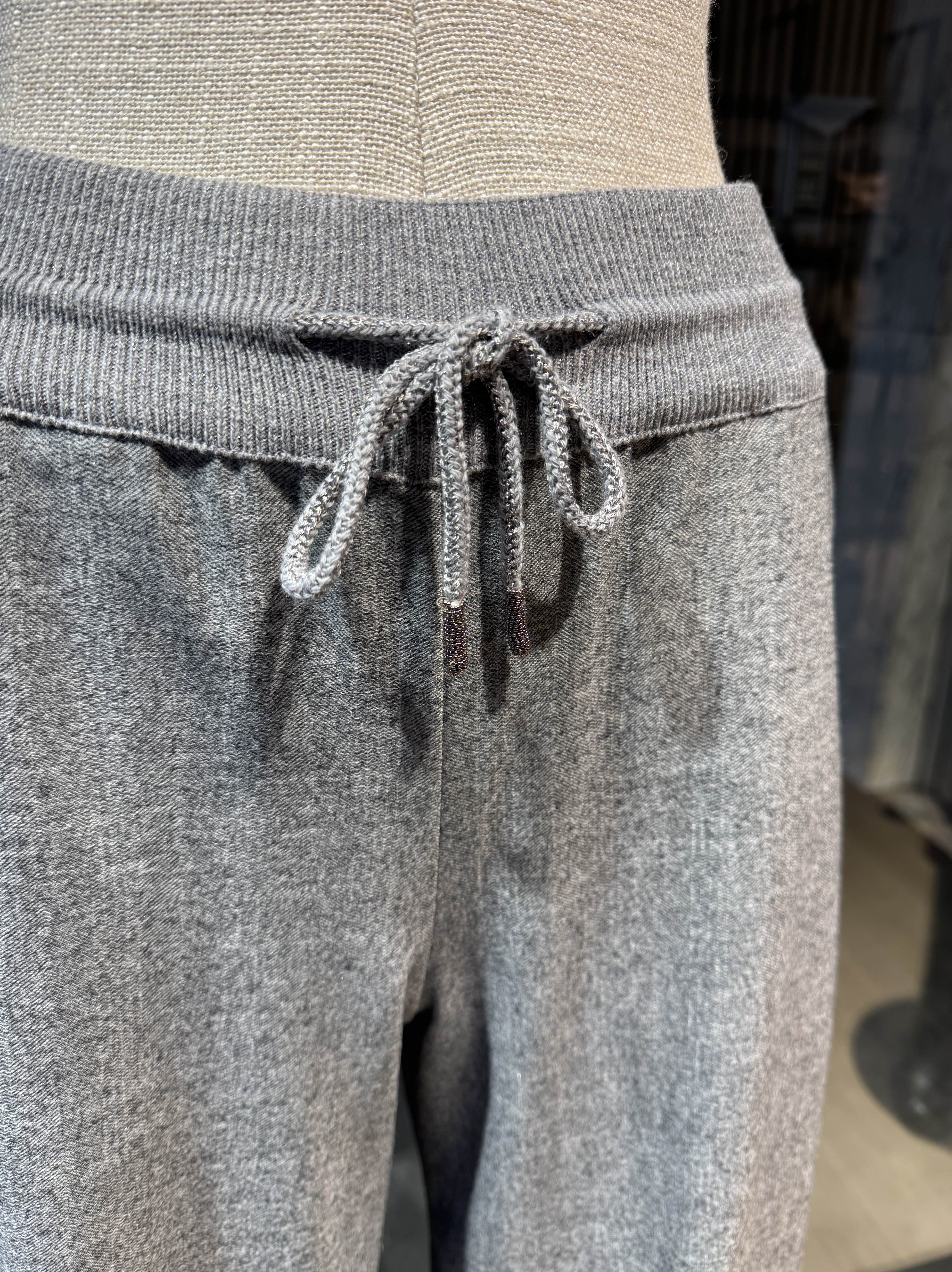 Relaxed fit grey trousers