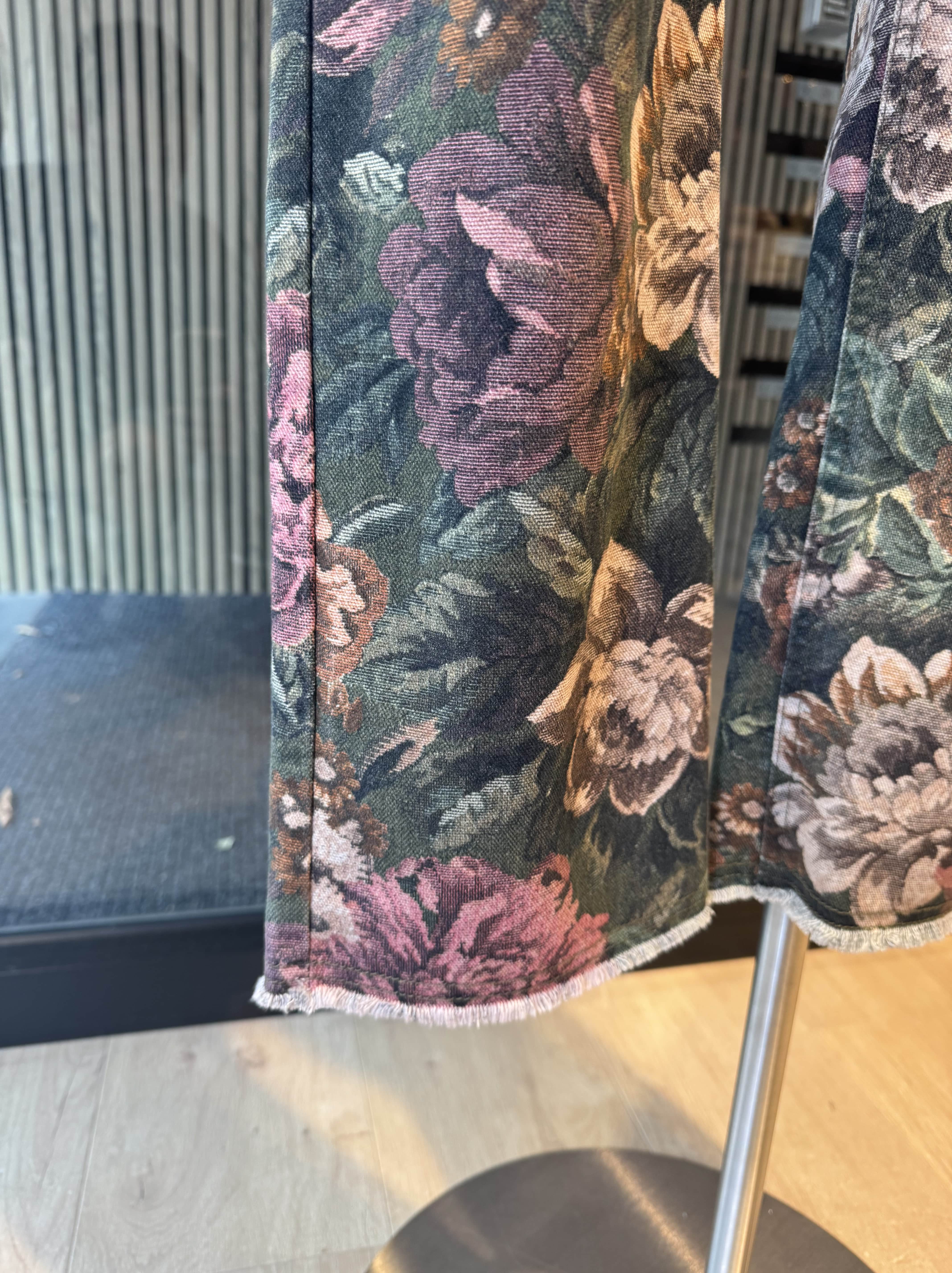 Floral jeans