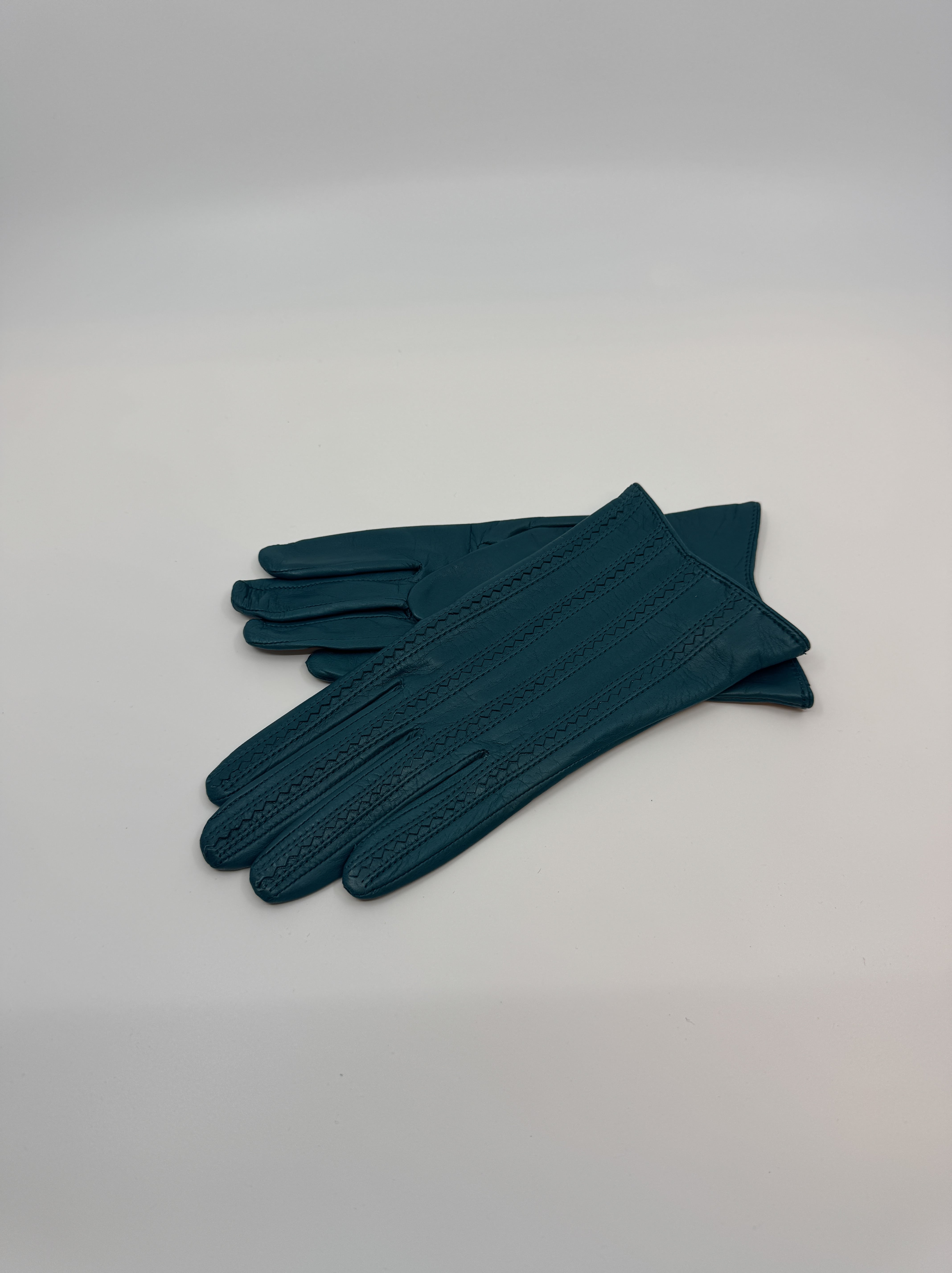 Pavia women's petrol leather gloves
